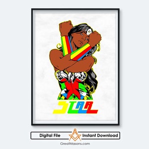 OES Sister Wonder Black Woman FATAL I&#39;m A Star How Can I Not Shine Order Of The Eastern Star - Download digitale stampabile in tre dimensioni