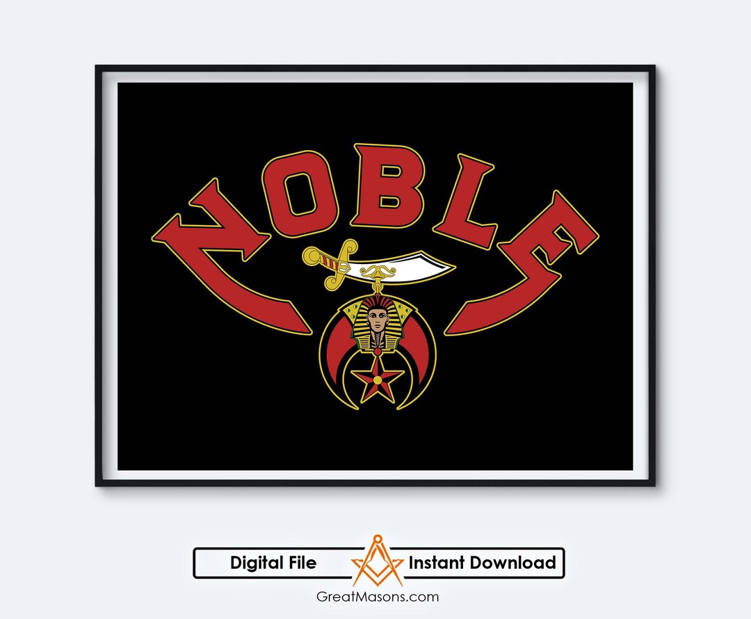 Noble Shriner Symbol With Swords King of the Desert Shriners