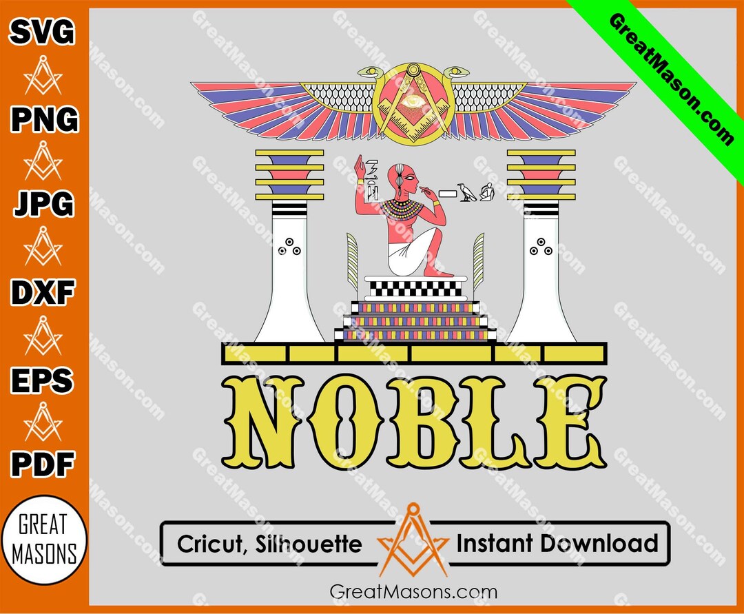 Noble Shrine Masons Egypt Temple Egyptian Eagle Symbol AEAONMS Masonic