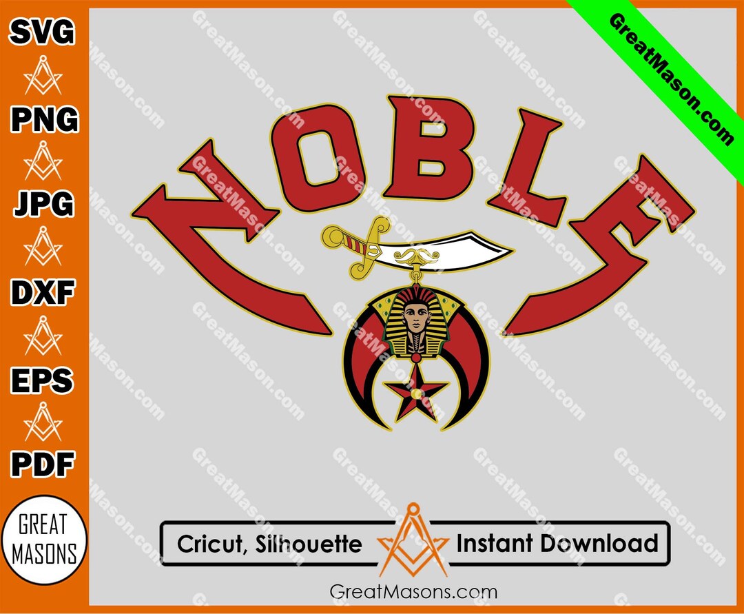 Noble Shriner Symbol With Swords King of the Desert Shriners Freemason