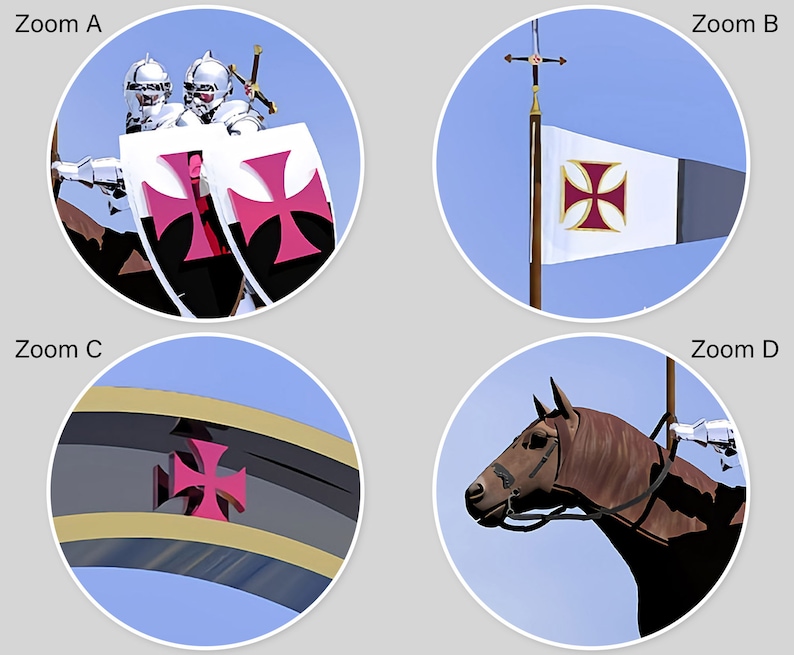 Knights Templar Crusader XPISTI SIGILLUM MILITUM York Rite Etsy