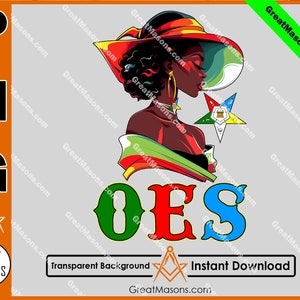 OES Black Beautiful Sister Floppy Wide-Brimmed Hat FATAL Order of the Eastern Star Masonic Great Masons - PNG Transparent High Quality File