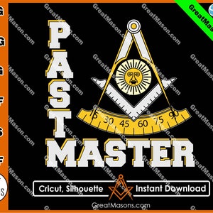 Mason Past Master Weisheit Führung Freimaurer Symbol SVG-Datei - Great Masons Design *SVG, Png, Eps, Dxf, Jpg, Pdf* Instant Download