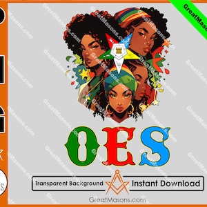 OES Black Beautiful Sisters Squad Team FATAL Order of the Eastern Star Masonic - Great Masons - PNG Transparent High Quality File