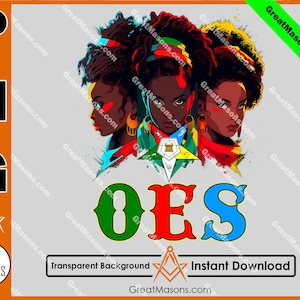 OES Black Beautiful Sisters Squad Team FATAL Order of the Eastern Star Masonic - Great Masons - PNG Transparent High Quality File