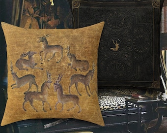 Una federa per cuscino medievale &quot;Rangale of Harts&quot;