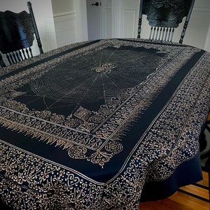 Rectangular Spider and the Fly Victorian Gothic Tablecloth