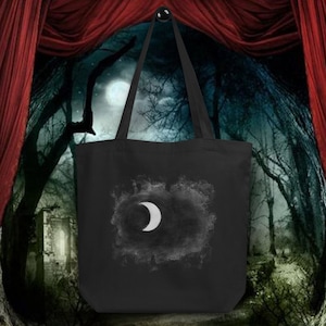 Crescent Moon Tote Bag Organic Cotton