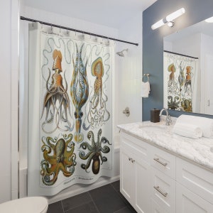 Antique Octopus Shower Curtain