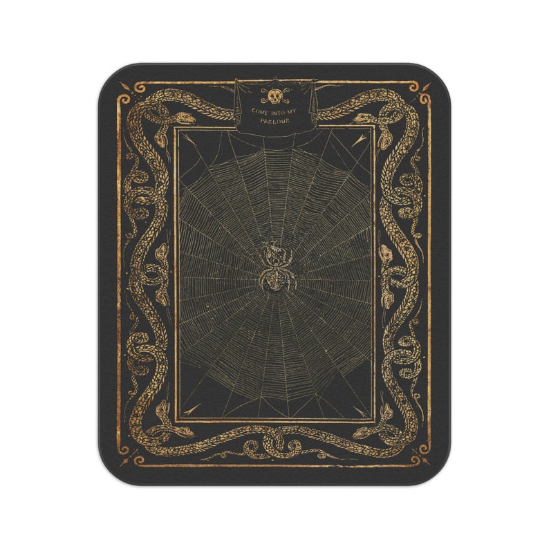 Come Into My Parlour Picnic Blanket Gold or Gray Gold