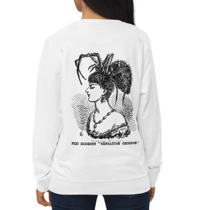 Victorian Spider Lady Unisex Organic Sweatshirt image 9