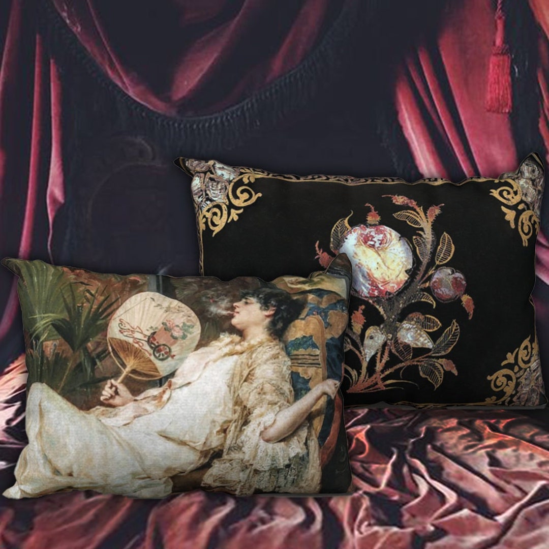 Victorian Lounge Pillow Cover Reversible Etsy