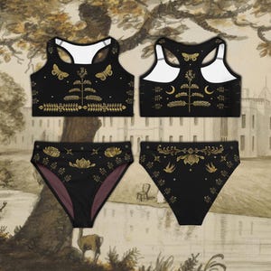 Victorian Moon 2 piece swimsuit - Sports Bra and Bikini Bottoms