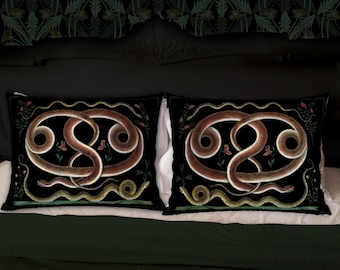 Taie d'oreiller standard Serpents antiques