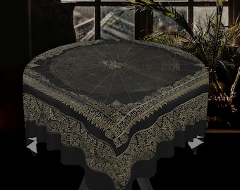 Spider and the Fly Victorian Gothic Tablecloth