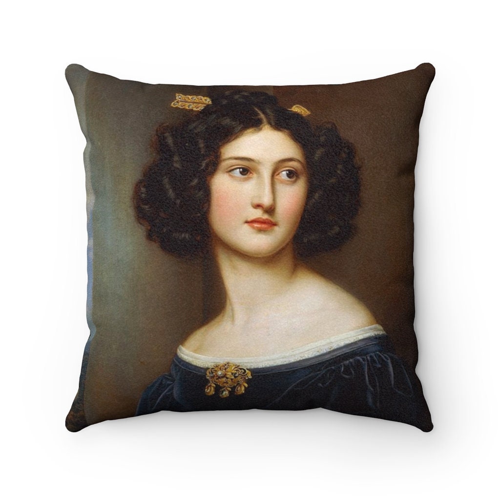 Victorian Portrait Pillow Cover Reversible Etsy
