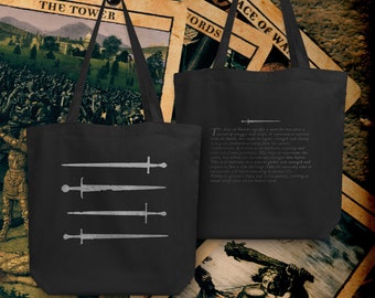 Four of Swords Tote Bag Organic Cotton