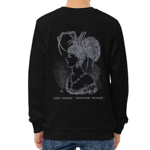 Victorian Spider Lady Unisex Organic Sweatshirt image 6