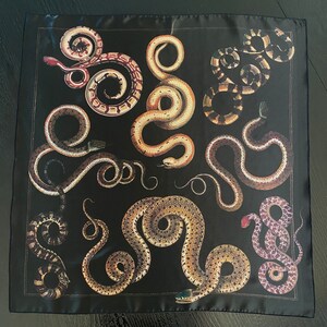 Antique Snake Print Scarf