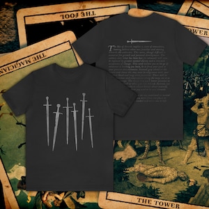 Six of Swords 100% Cotton Tarot Tee