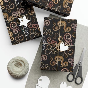 Antique Snake Print Wrapping Paper