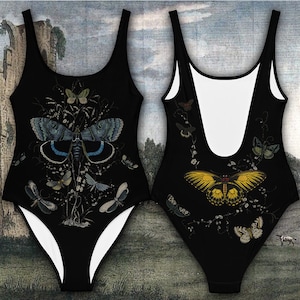 Maillot de bain une pièce papillon antique