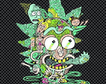Free Free Rick And Morty Layered Svg SVG PNG EPS DXF File
