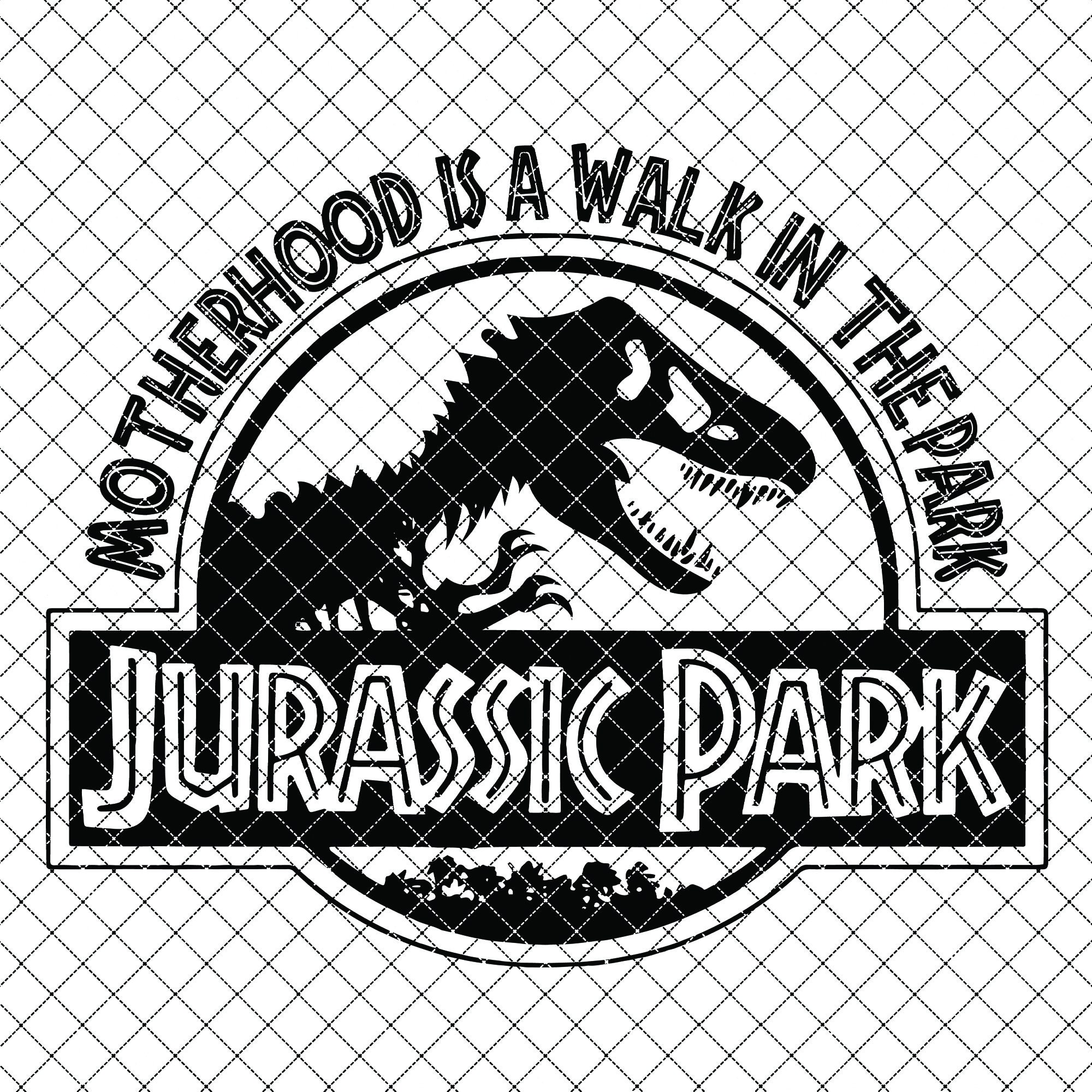Download Jurassic Park Motherhood Is A Walk In The Park svg ...