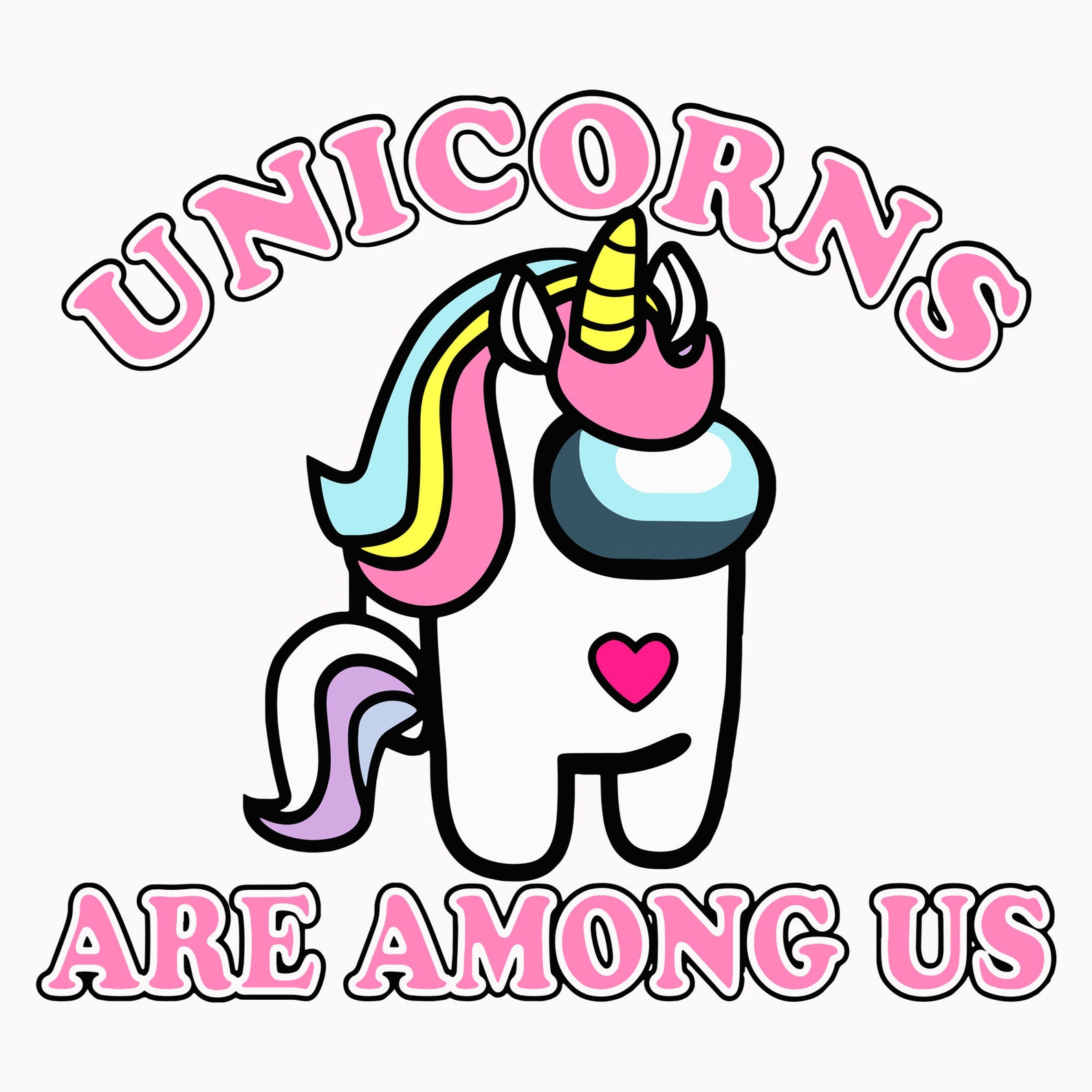 Unicorns Are Among Us SVG Cute Among Us SVG Funny SVG Gamer Etsy