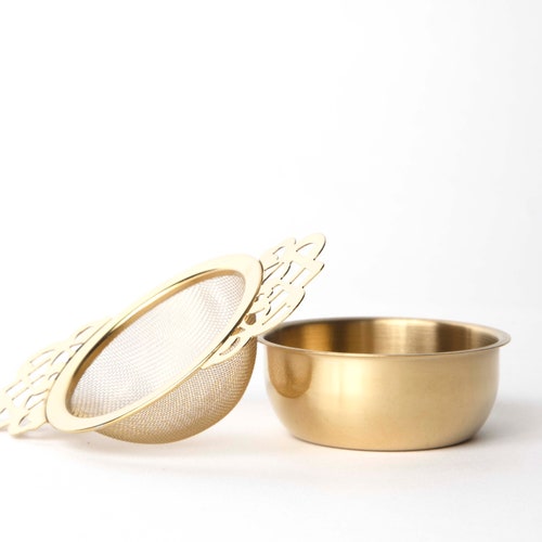 English Tea Strainer With Drip Bowl Etsy