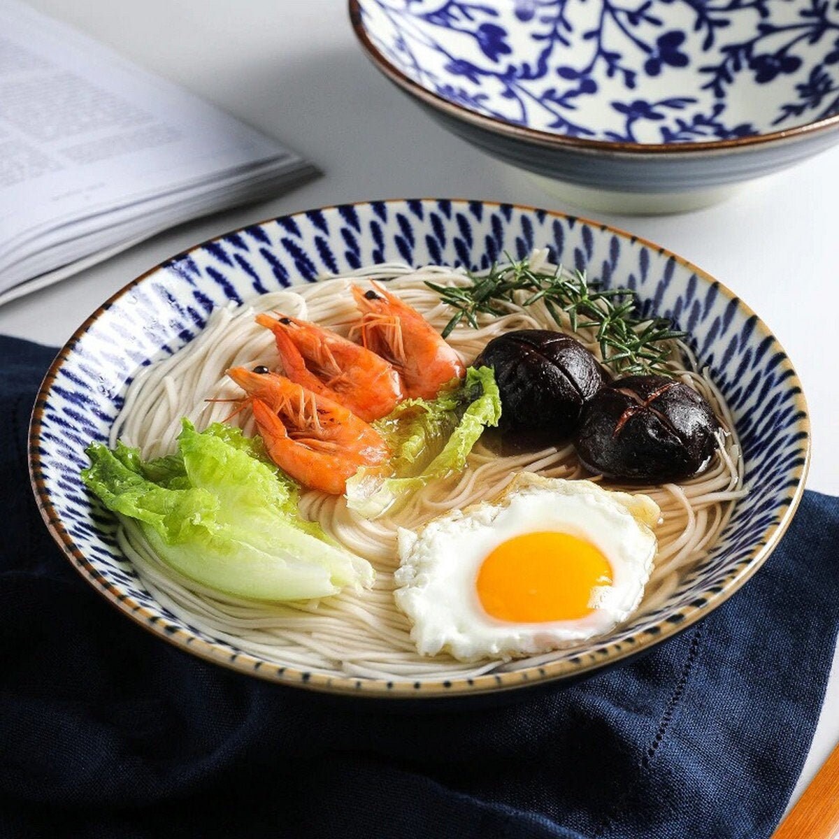 Large 9.5 inch Japanese Ramen Bowl Etsy