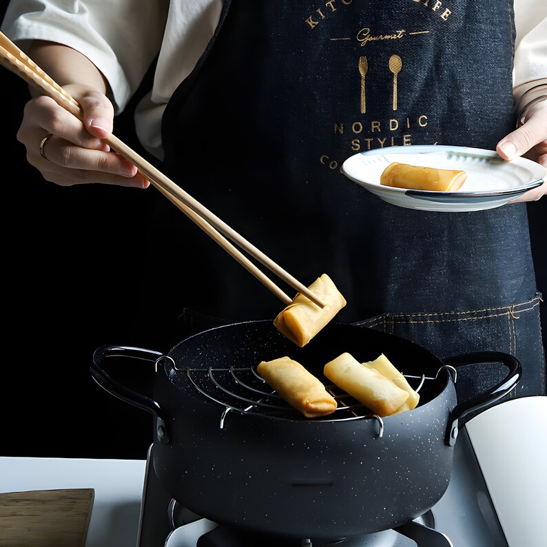 Extra Long Cooking Chopstick Set Handmade Wood Utensils Etsy