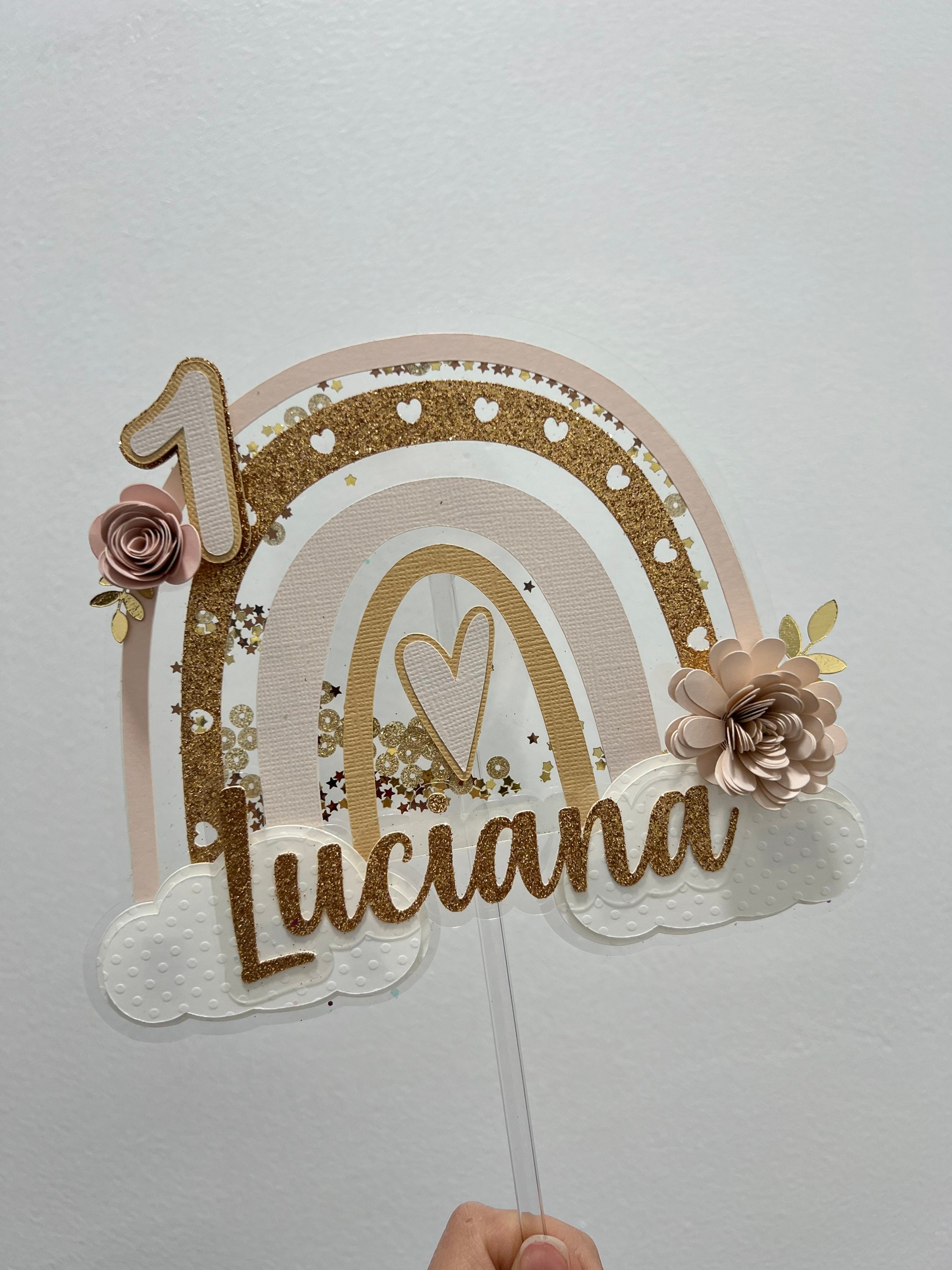 Rainbow Cake Topper | Boho Rainbow Cake Topper | Boho Cake Topper ...