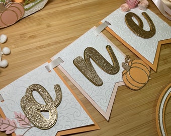 Pumpkin one banner/ Pumpkin banner/ Pumpkin first birthday/ Pumpkin 1st birthday decor/ Pumpkin party
