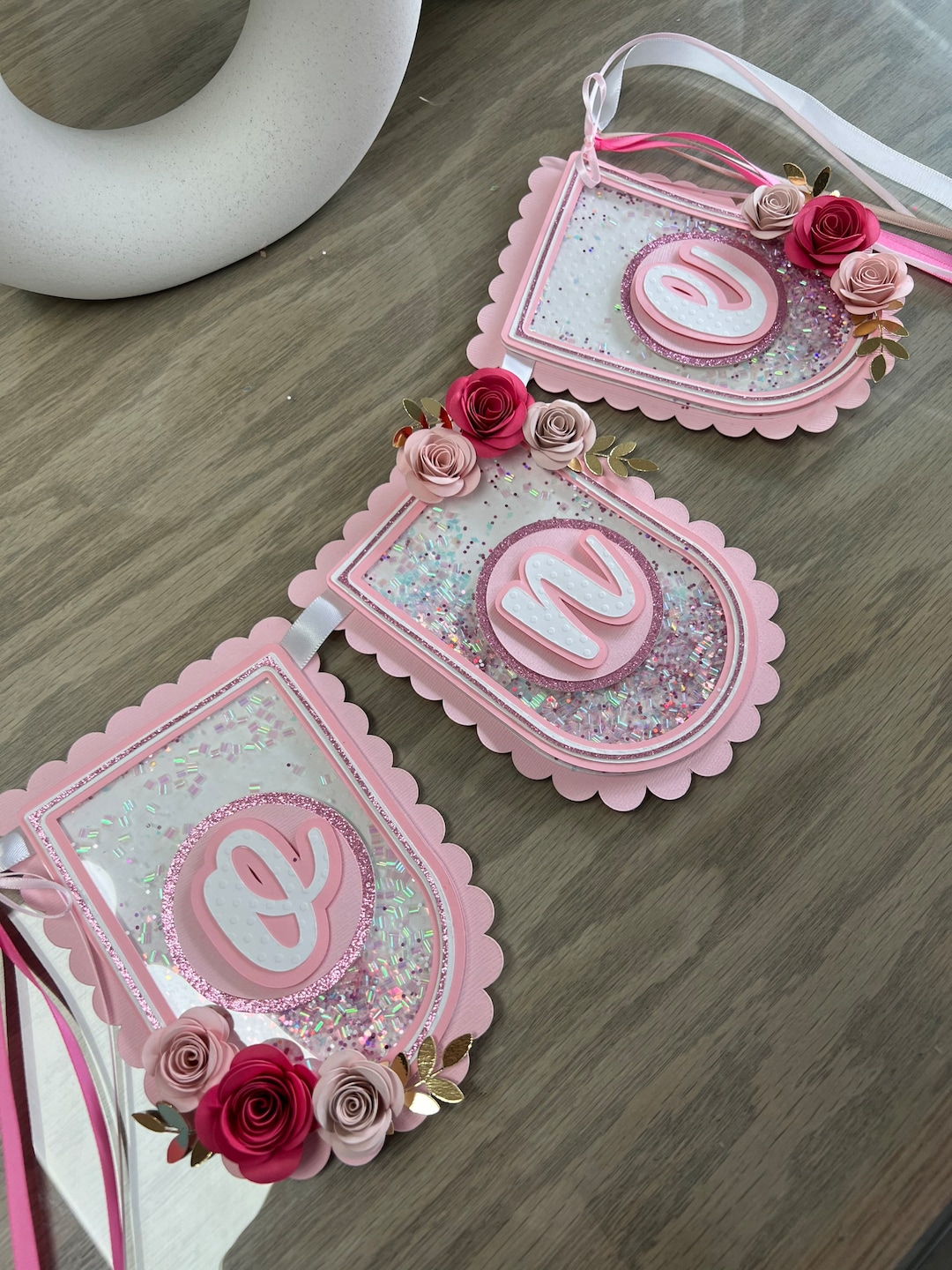 Floral High Chair Bannerone High Chair Bannerfloral Theme Birthday