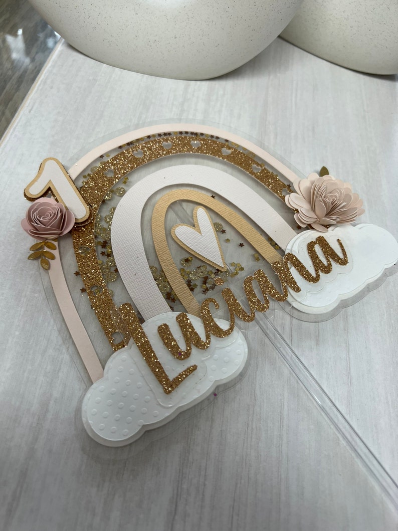 Rainbow Cake Topper | Boho Rainbow Cake Topper | Boho Cake Topper ...
