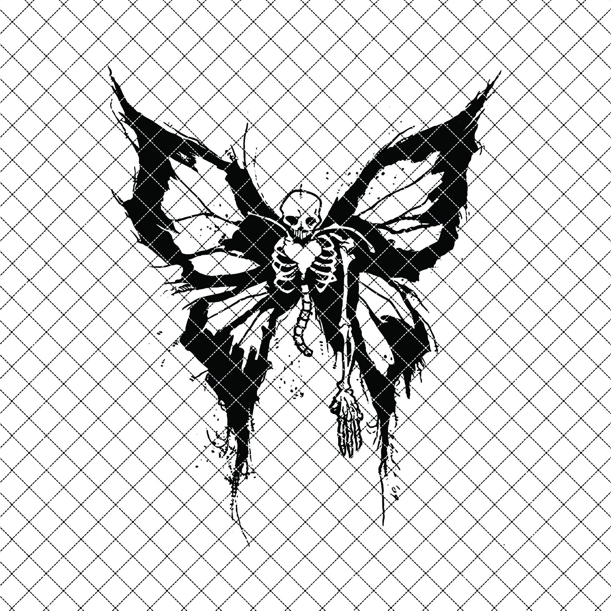 Skull Butterfly Svg Skeleton Svg Butterfly Svg Etsy | Images and Photos