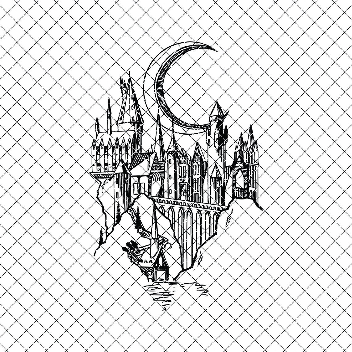 Hogwarts School of Witchcraft and Wizardry Svg Hogwarts Etsy