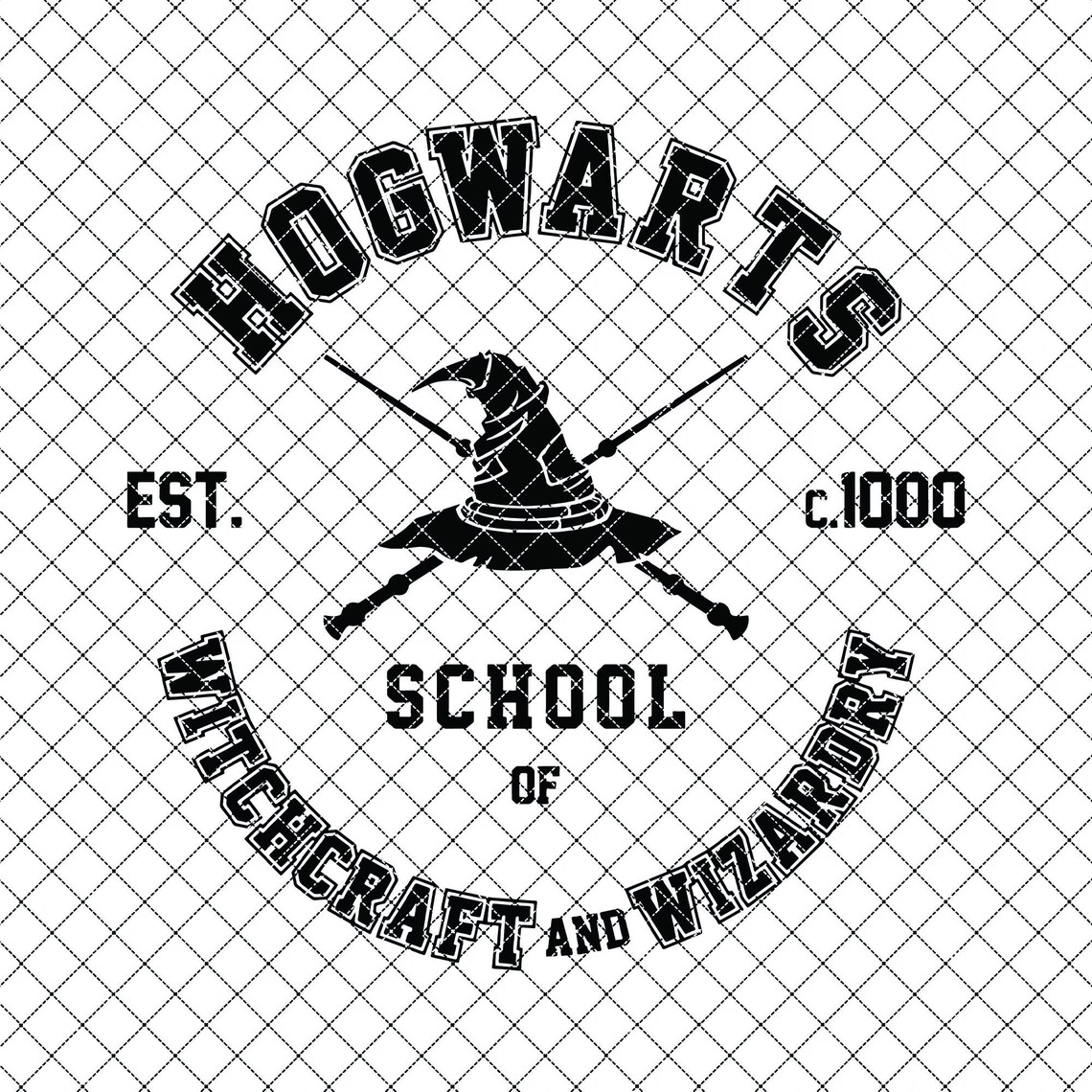Hogwarts School of Witchcraft and Wizardry Svg Hogwarts Etsy