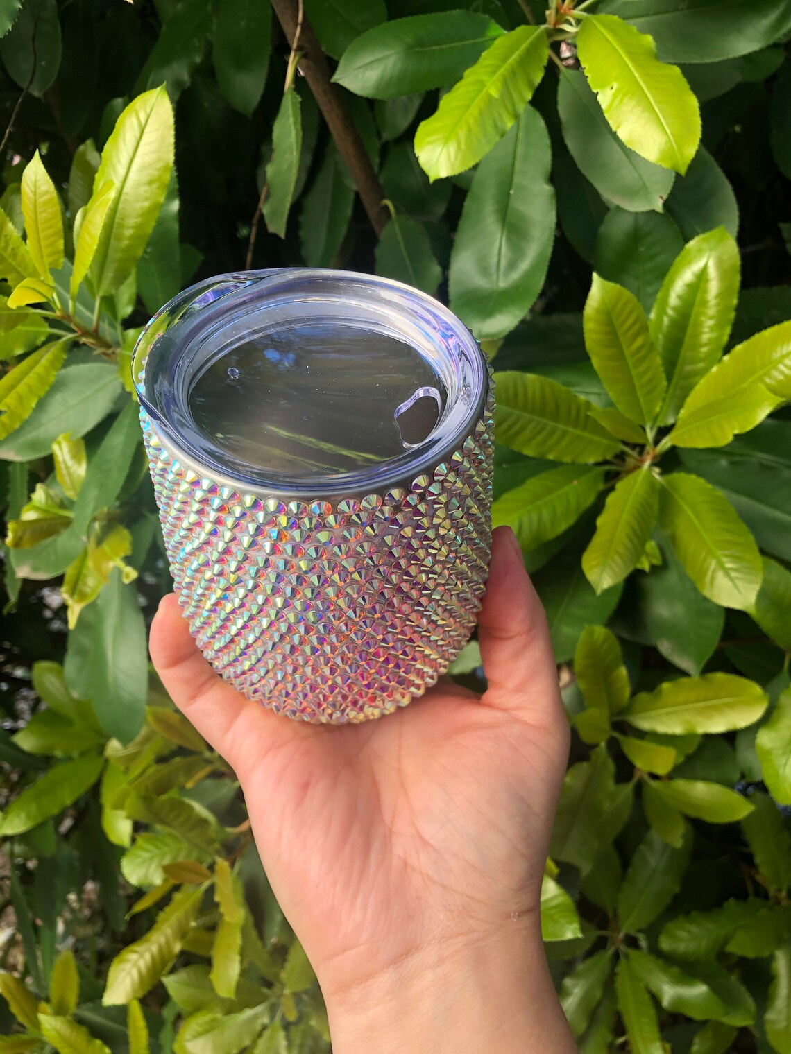 rhinestone wine tumbler