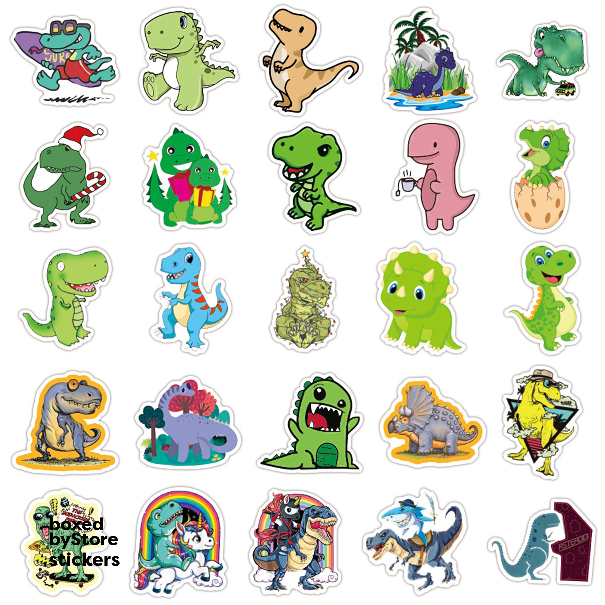 Dinosaur Cute Dino Sticker Pack FREE SHIPPING Random vinyl Etsy