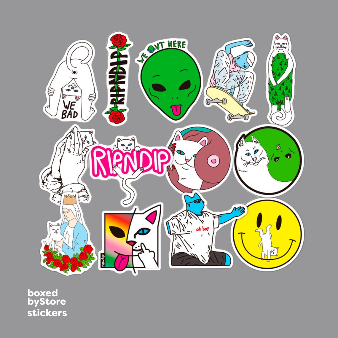RIPnDIP Cat Sticker Pack LIVRAISON GRATUITE Autocollant | Etsy