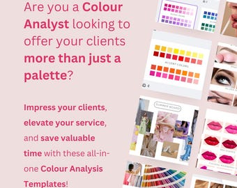 Professional Tools for Colour Analysts | Colour Analysis Client Templates – 4 Seasons