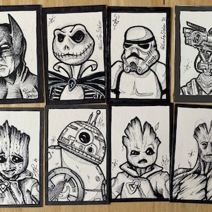 Custom Sketched Cards