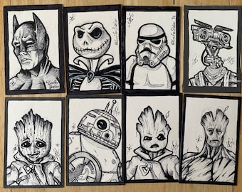 Custom Sketched Cards
