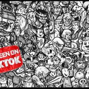 Retro Cartoon Artwork Prints