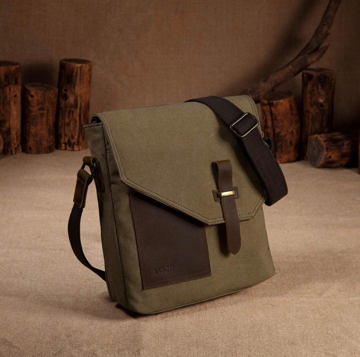 Canvas mini messenger bag Clearance