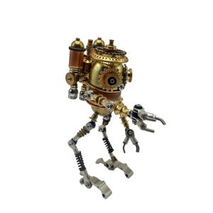 Rompecabezas 3D de metal para armar - Kit de modelo de robot mecánico - Regalo de manualidades para cumpleaños y Navidad - Decoración de escritorio: Sprite de piernas largas