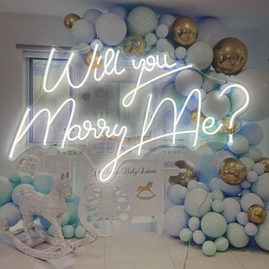 Custom Neon Sign|  Will You Marry Me? | Neon Signs Wedding | Neon Sign Custom| Wedding Neon Sign |Neon Sign Wall Decor | Neon Sign Art
