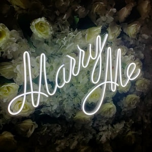 Insegna al neon Marry Me Decorazione per matrimoni Insegna al neon personalizzata Insegna al neon per matrimoni Insegna al neon per matrimoni Insegna al neon personalizzata Decorazione murale Insegna al neon Arte